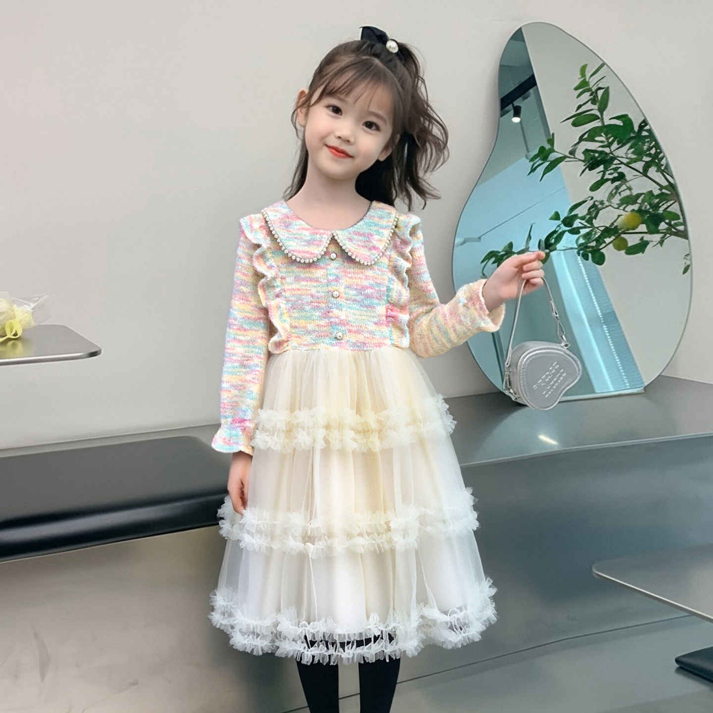 公主裙女童生日花童婚礼小女孩礼服轻奢小众高端裙子主持人演出服,淘宝优惠券,粉丝福利购,淘宝优惠卷