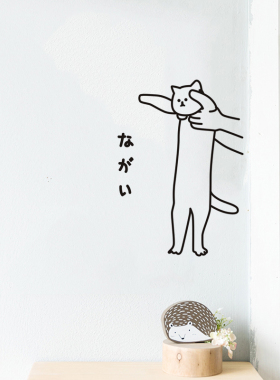 可爱风小猫咪客厅门窗衣柜墙贴纸