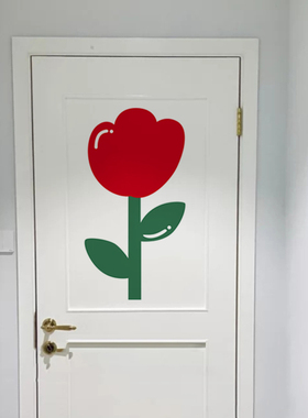 ins可爱花朵装饰网拍摄道具墙贴