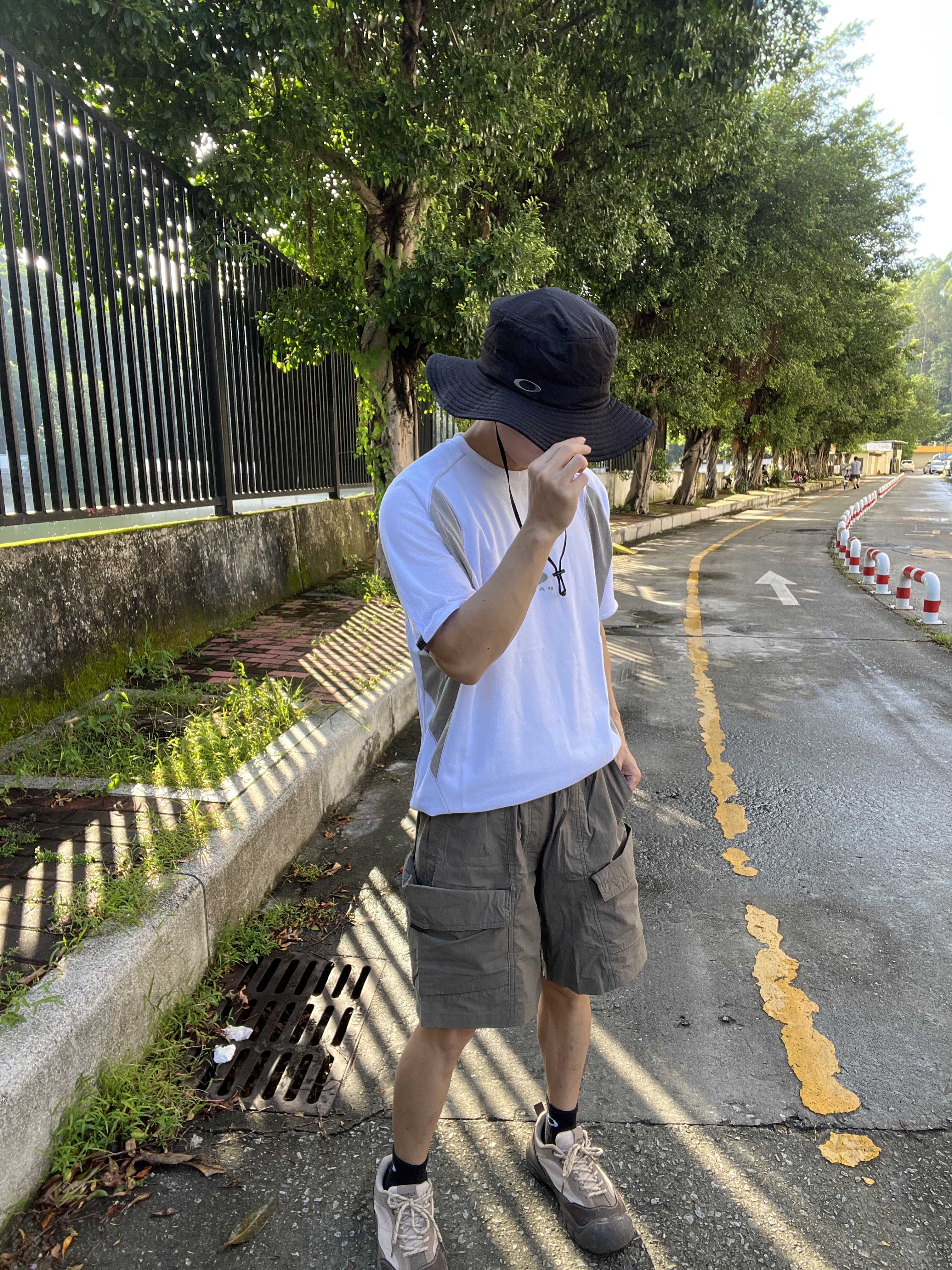 小众买手OAKLEY联名palace运动户外机能速干短袖T恤男休闲短袖T恤 - 图0