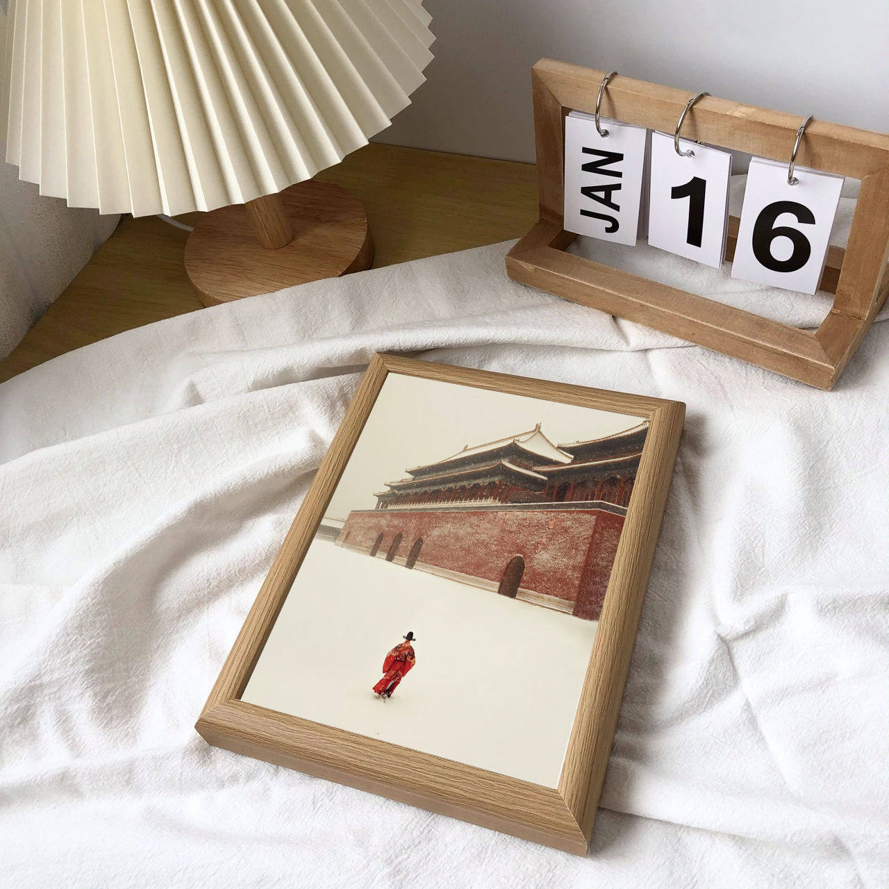 张居正雪中独行相框摆件书桌面摆台励志装饰挂墙挂画自律宿舍装饰,淘宝优惠券,粉丝福利购,淘宝优惠卷