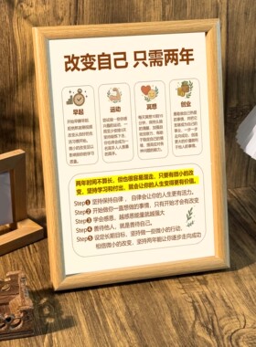 相框学习摆台墙面装饰挂画