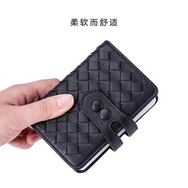 羊皮编织小卡包女小巧短款真皮 afv卡包