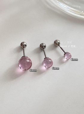 钛钢自制锆石女通透免摘