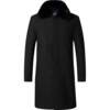 Middle-aged and elderly men's coat plus velvet thickened men's clothing middle-aged winter clothes dad's long cotton clothes grandpa's coat