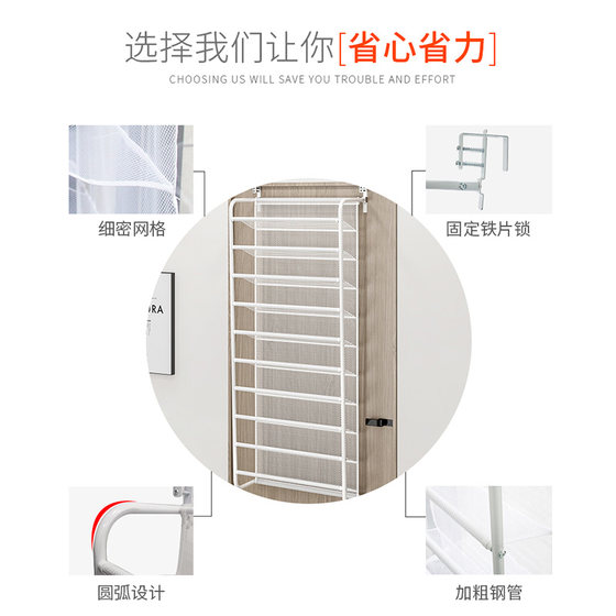 Dust-proof and economical shoe storage rack behind the door