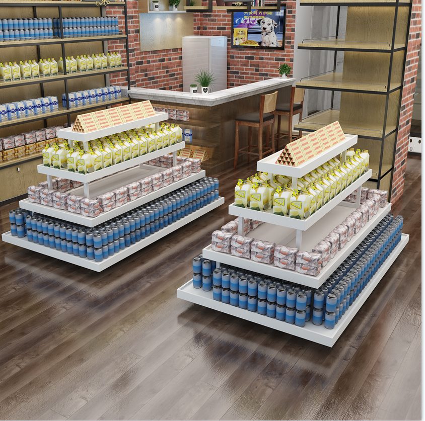 超市中岛柜展示台展示架母婴堆头服装店鞋店促销台商用展台