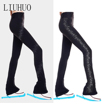 LIUHUO Figure Skating Suit Childrens Skating Pants Lady Training Pants Pull Suede Face Material High Bounce Waterproof Hot Drill Pants