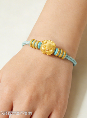 可穿珠红绳手绳手链皮绳编织绳