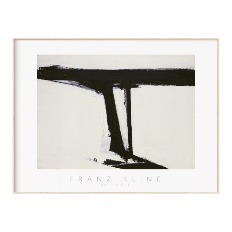 Franz Kline  抽象线条艺术海报 奶油风装饰画现代客厅玄关酒店极 - 图3