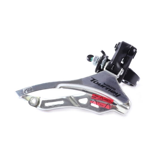 SHIMANO禧玛诺TY300前拨6/7/8速前变速器18/21速夹环前齿轮拨链器