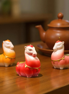 马到成功工位装饰小摆件治愈解压