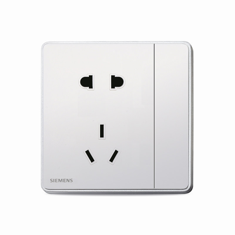 西门子一开10a五孔带开关插座插 西门子璞高专卖电源插座