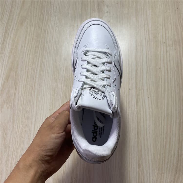 阿迪达斯 Adidas三叶 草SUPERCOURT男女经典运动复古休闲鞋EE6037 - 图1