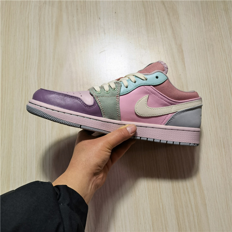 Air Jordan 1 Low AJ1 AJ1马卡龙男子低帮运动篮球鞋 DJ5196-615 - 图1