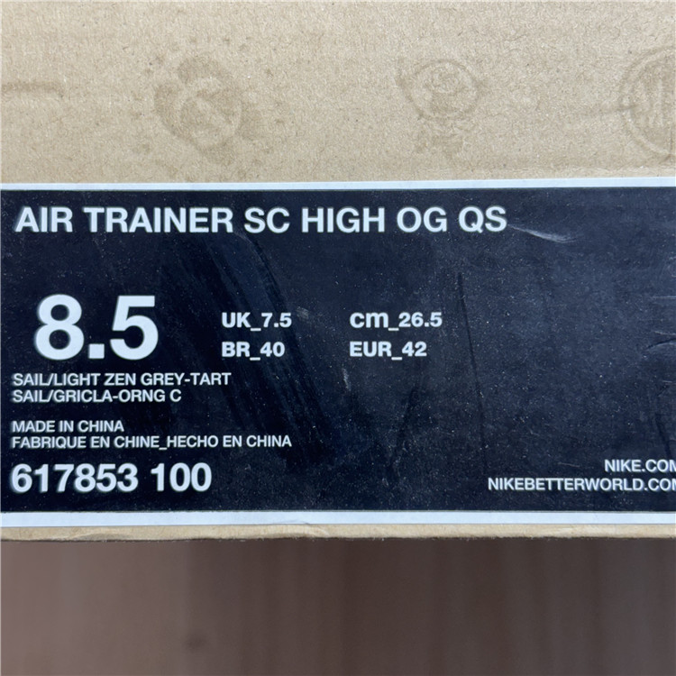 Nike Trainer sc High OG QS 男子高帮休闲运动板鞋 617853-100 - 图3