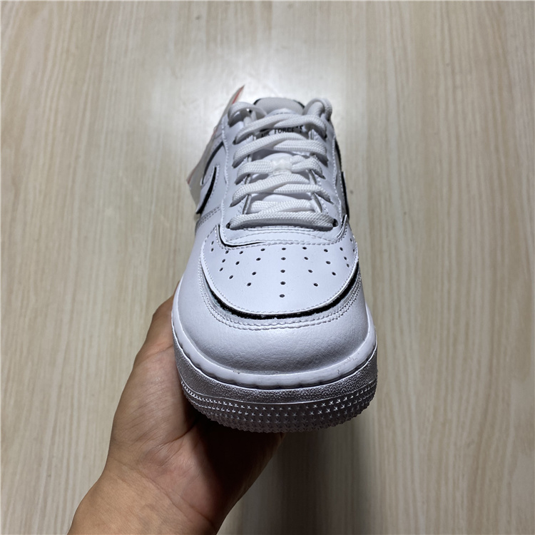 Nike Air Force 1 Low AF1魔术贴黑白空军一号低帮板鞋CT3840-100-图0