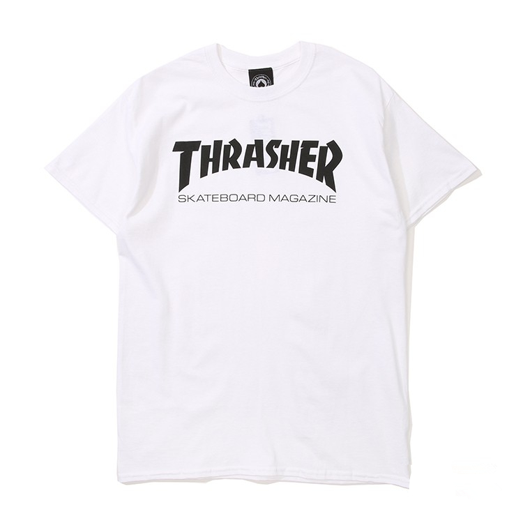 【美版基础款合辑】Thrasher Skate Mag Tee 基础字母火焰短袖T恤 - 图3