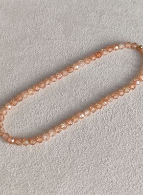 进口14k包金弹力线极细糖果彩色水晶手链女手绳不掉色简约小众