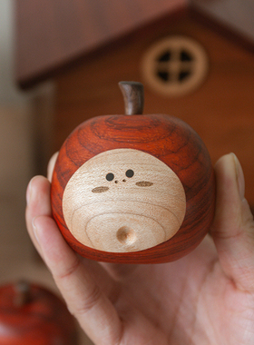 圣诞礼物实木小苹果创意礼盒平安夜送礼伴手礼圣诞苹果礼盒