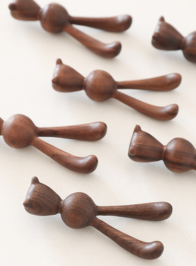 黑胡桃长耳兔子可爱可摆放鼻子按摩眼周按摩棒按摩神器创意礼物