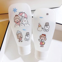 Cosmetics Split Bottle Hose Squeeze Ins Wind Cartoon Wash Face Cream Hand Cream Lotion Portable Empty Bottle 50ml