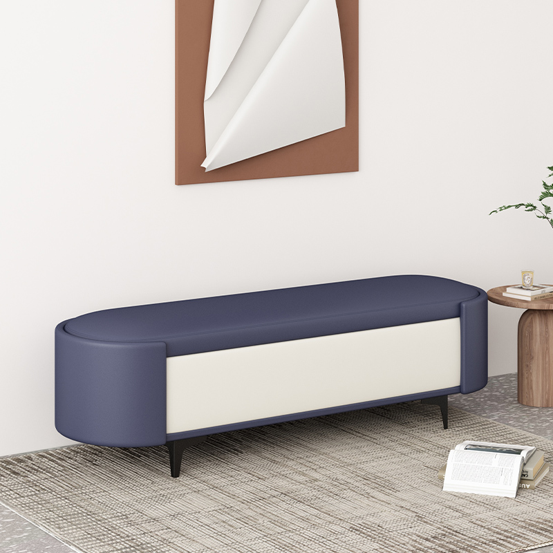 网红储物换鞋凳猫抓皮收藏沙发箱床尾凳收纳服装鞋店休息长条椅 - 图2