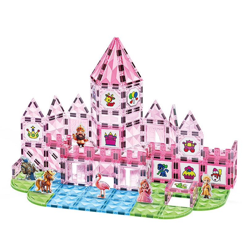 彩窗磁力片儿童早教益智拼装玩具钻纹磁性积木方块积木拼图礼物,淘宝优惠券,粉丝福利购,淘宝优惠卷