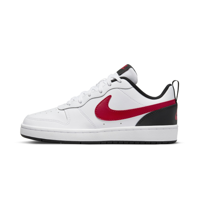 Nike Court Borough Low 2 GS白黑红经典复古低帮板鞋BQ5448-007-图0