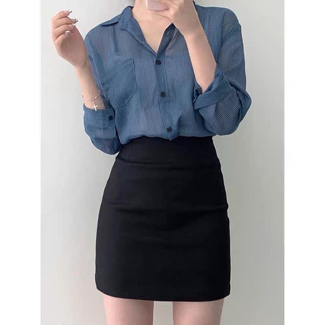 Tight slim hip-pack skirt short skirt