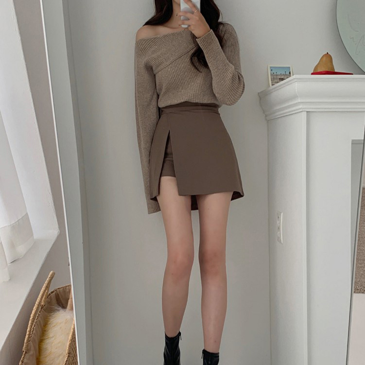 20新款夏季韩版a字裙不对称短裙 小橘美衣半身裙