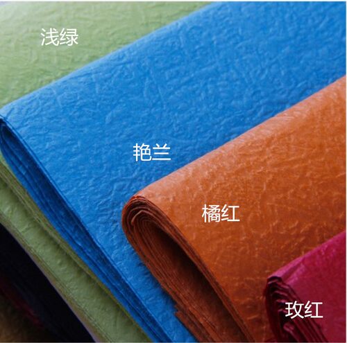 儿童益智玩具 幼儿园手工材料 大张彩纸 皱纹纸 手揉纸 川崎玫瑰 - 图0