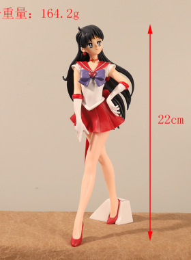 美女战士手办动漫卡通水星亜美火星野丽公仔玩具动漫人偶摆件模型