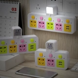 Домохозяйство разгибания много -функциональная USB One -two -Three Converter с заглушкой штекера для ночной фонарь