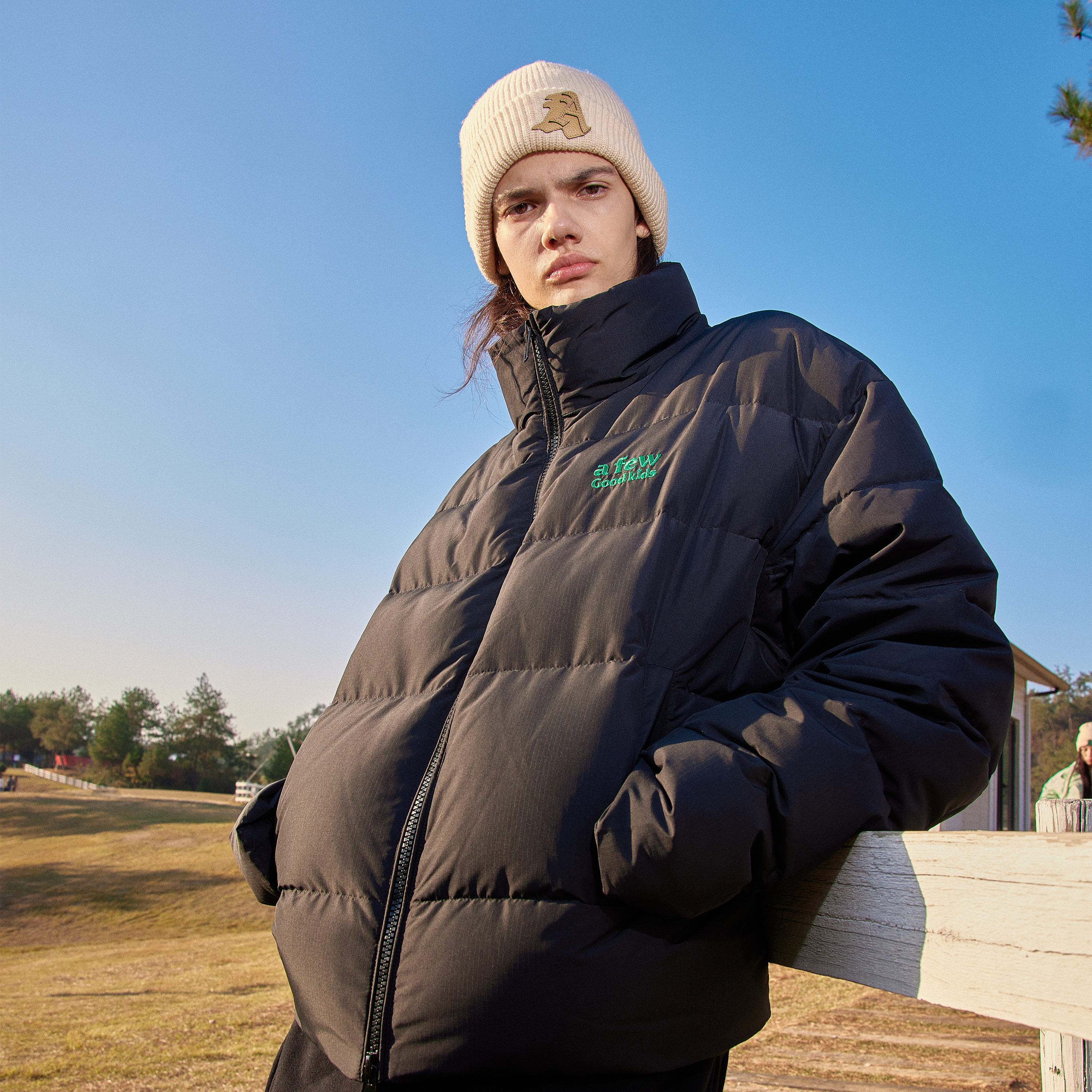 AFGK美式基础刺绣立领短款羽绒服外套男女加绒加厚外套潮牌面包服,淘宝优惠券,粉丝福利购,淘宝优惠卷