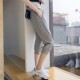 Summer ບາງຂະຫນາດໃຫຍ່ cropped pants ສໍາລັບແມ່ຍິງຝ້າຍ 2026 ໃຫມ່ບວກຂະຫນາດບວກຂະຫນາດແອວສູງ slimming harem pants ກິລາສໍາລັບແມ່ຍິງ
