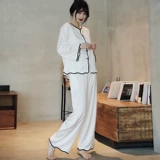 Осенняя шелковая пижама, сексуальный летний тонкий комплект, коллекция 2023, популярно в интернете, изысканный стиль