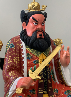 张天师神像道观摆件雕刻张道陵