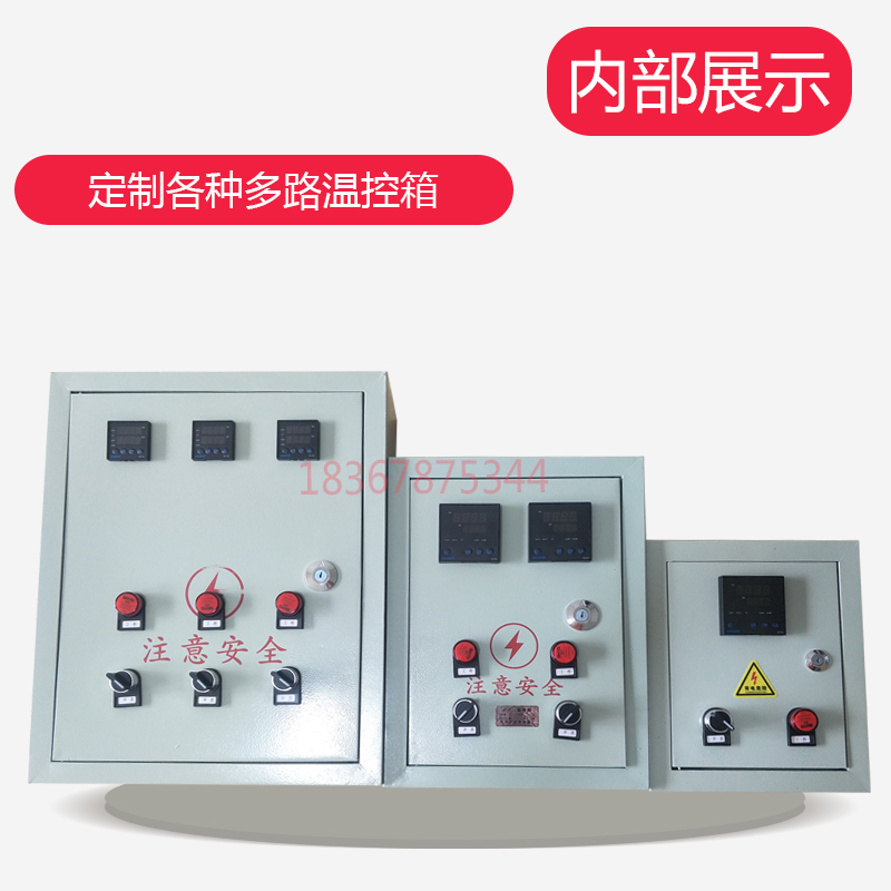 两路温度控制箱 温控箱 控制加热箱 单相三相恒温控制箱220V/380V - 图2