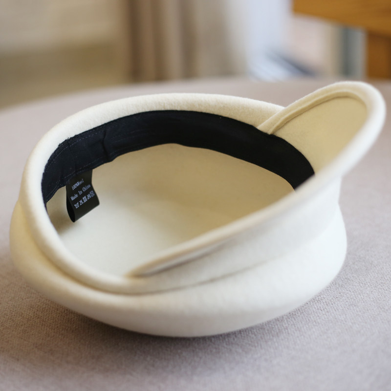 日本ca4气质款澳洲羊毛折边鸭舌礼帽青年毡帽报童帽骑士帽子女秋