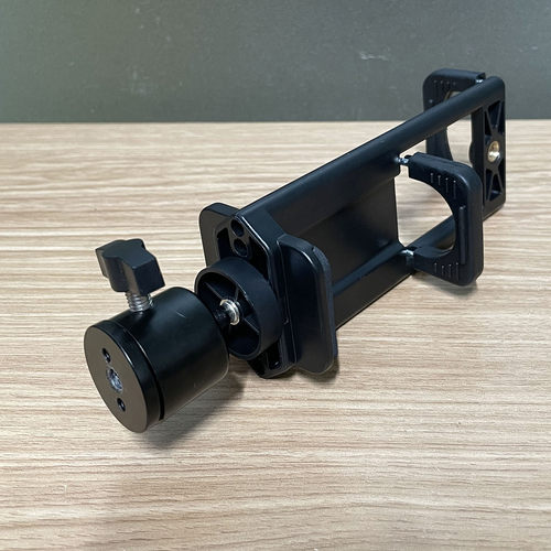 手机平板夹ipad电脑两用夹子三脚架自拍杆配件云台支架固定夹手机 - 图2