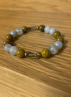 原创设计新中式天然玉石手链女