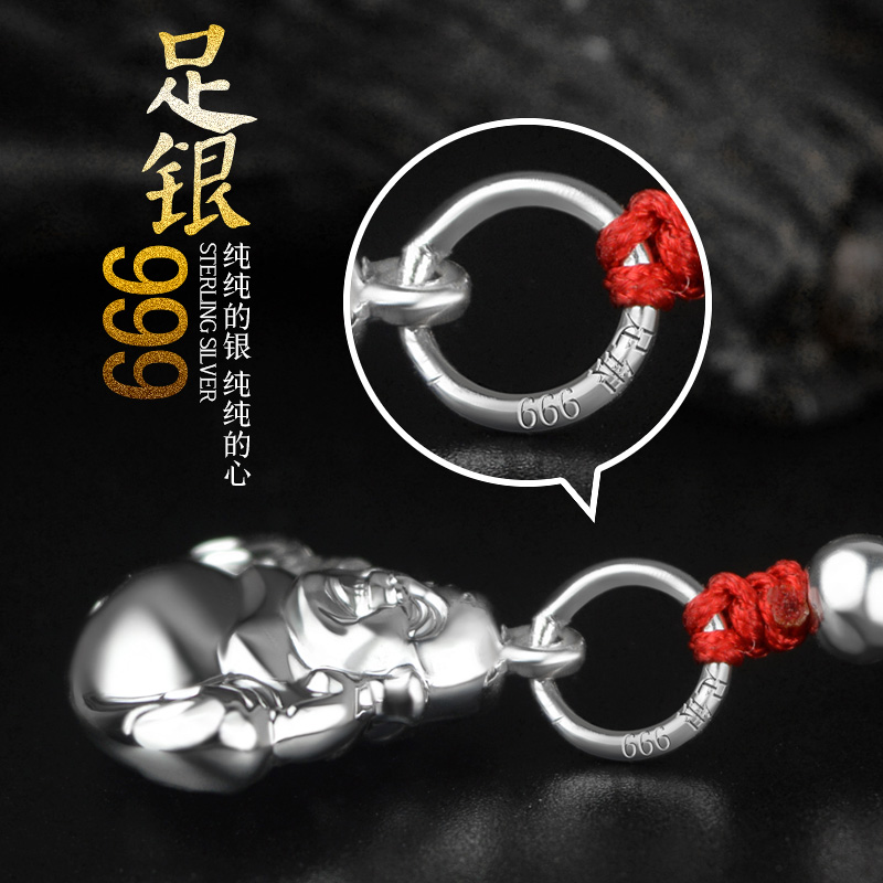 本命佛 纯银佛吊坠女款弥勒佛像项链儿童辟邪护身符实心银饰品 999 本命佛 纯银佛吊坠女款弥勒佛像项链儿童辟邪护身符实心银饰品 999