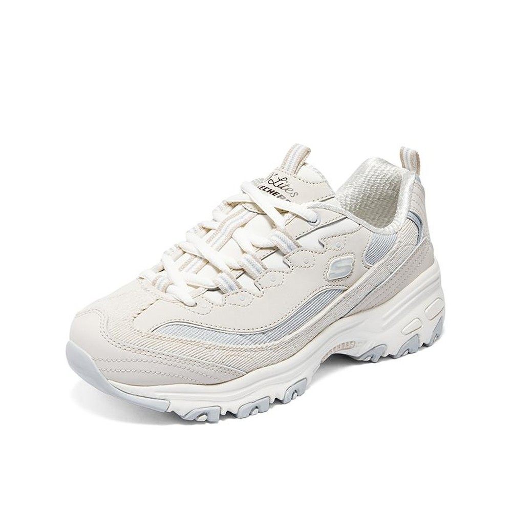 【水火体育】 Skechers/斯凯奇 D'LITES 1.0 老爹鞋 白色 低帮,淘宝优惠券,粉丝福利购,淘宝优惠卷