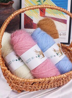 松鼠绒线宝宝线手工diy
