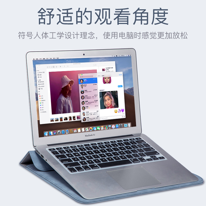 内胆包适用macbookpro苹果笔记本保护套macbookair13寸电脑包联想小新air15华为matebook14s支架16女小米pro - 图0