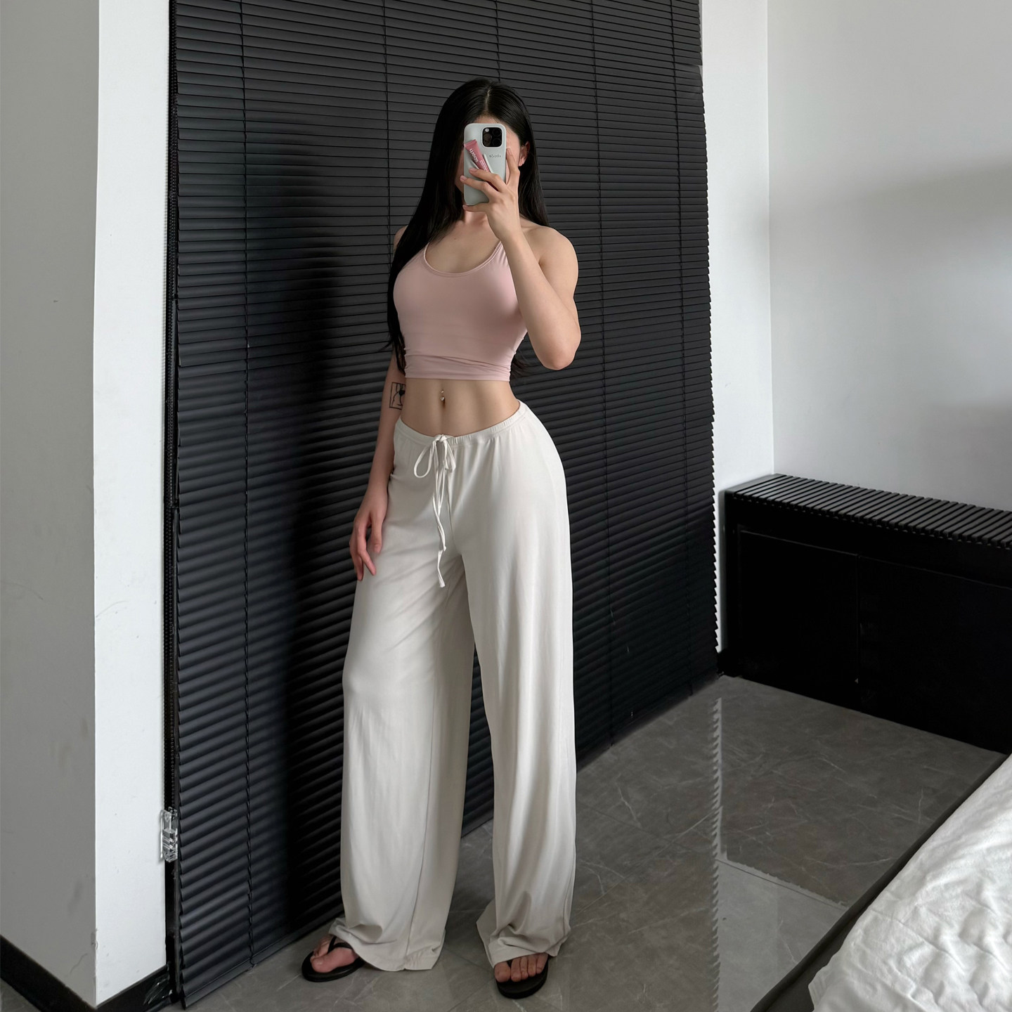 巨舒服运动长裤垂感健身瑜伽裤凉感宽松抽绳直筒阔腿糯米裤夏季,淘宝优惠券,粉丝福利购,淘宝优惠卷