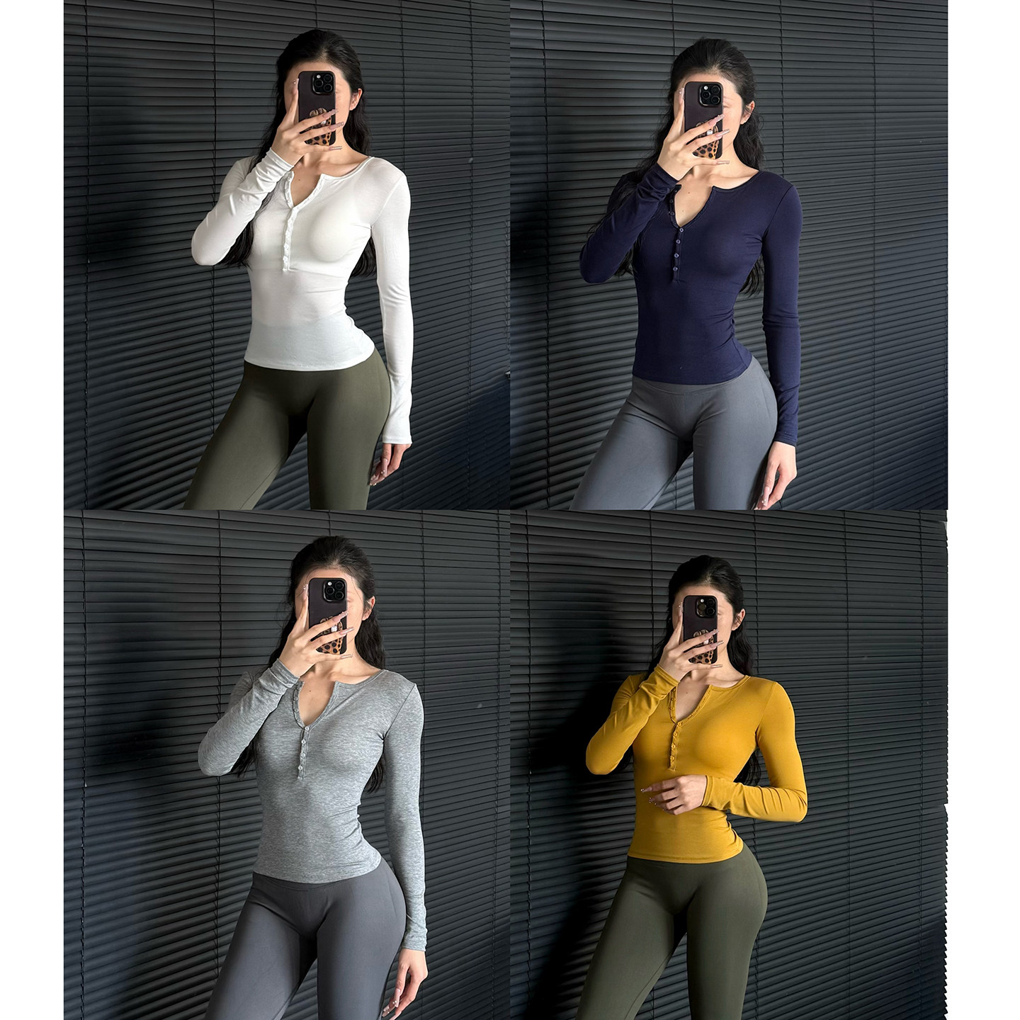 欧美健身运动长袖收腰瑜伽服T恤跑步紧身纽扣上衣辣妹显身材外穿,淘宝优惠券,粉丝福利购,淘宝优惠卷