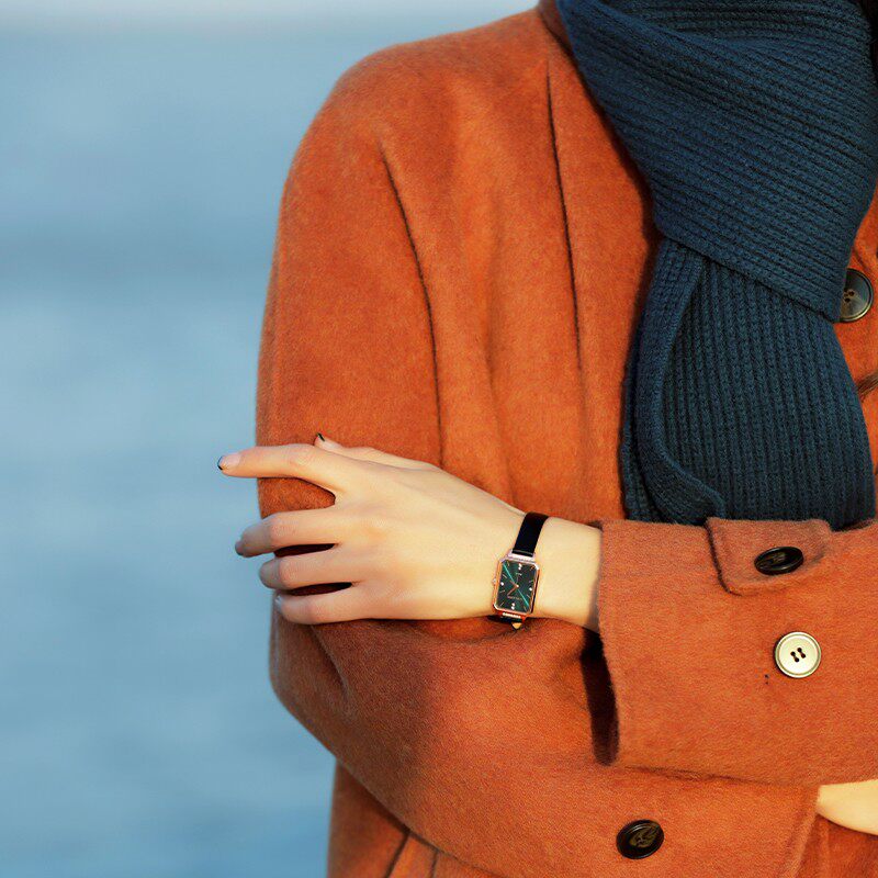 golgen古尊新品女复古气质小绿表 GOLGEN古尊手表国产腕表