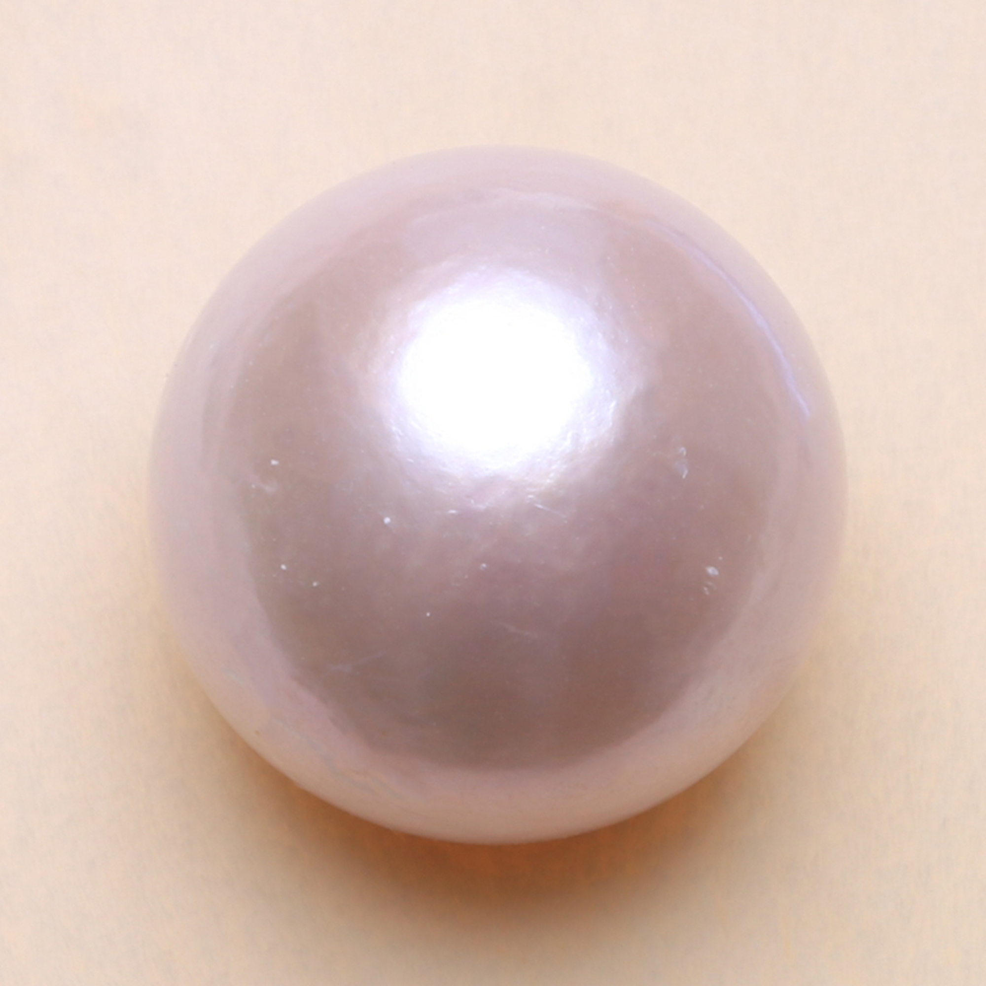 AAA13-18MM天然正圆白色爱迪生珍珠单颗裸珠淡水大白强光定制 BFH - 图1